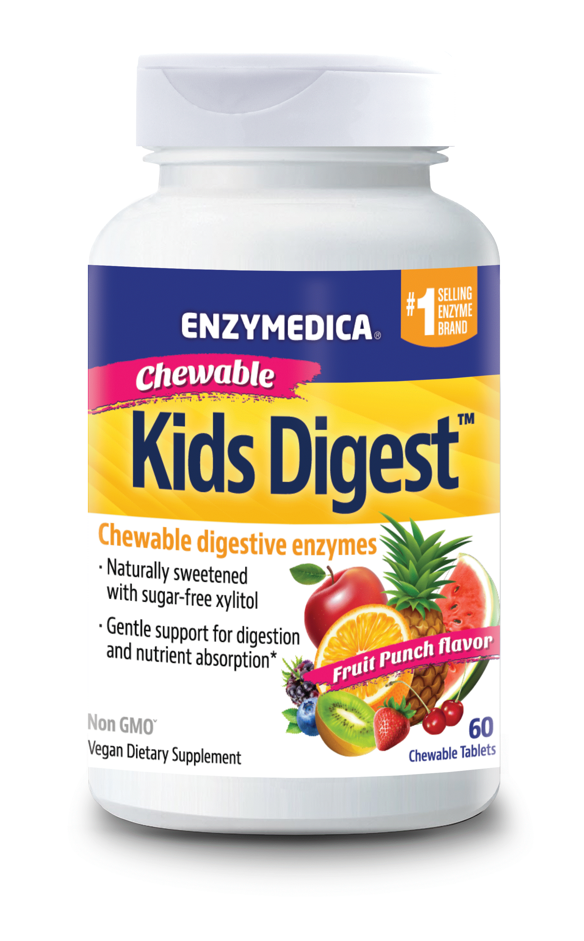 Enzymedica Kids Digest 60 Chewable Tablets